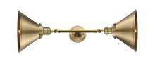 Innovations Lighting 208L-BB-M10-BB - Briarcliff - 2 Light - 10 inch - Brushed Brass - Adjustable Bath Vanity Light
