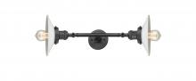 Innovations Lighting 208L-OB-G1 - Halophane - 2 Light - 9 inch - Oil Rubbed Bronze - Adjustable Bath Vanity Light