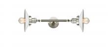 Innovations Lighting 208L-SN-G1 - Halophane - 2 Light - 9 inch - Brushed Satin Nickel - Adjustable Bath Vanity Light