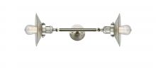Innovations Lighting 208L-SN-G2 - Halophane - 2 Light - 9 inch - Brushed Satin Nickel - Adjustable Bath Vanity Light