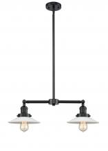 Innovations Lighting 209-OB-G1 - Halophane - 2 Light - 21 inch - Oil Rubbed Bronze - Stem Hung - Adjustable Island Light