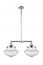 Innovations Lighting 209-PC-G544 - Oxford - 2 Light - 25 inch - Polished Chrome - Stem Hung - Adjustable Island Light