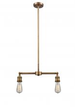 Innovations Lighting 209-BB - Bare Bulb - 2 Light - 8 inch - Brushed Brass - Stem Hung - Adjustable Island Light