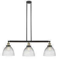 Innovations Lighting 213-BAB-G222 - Seneca Falls - 3 Light - 39 inch - Black Antique Brass - Stem Hung - Adjustable Island Light