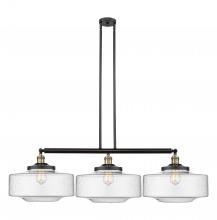 Innovations Lighting 213-BAB-G694-16 - Bridgeton - 3 Light - 50 inch - Black Antique Brass - Stem Hung - Adjustable Island Light