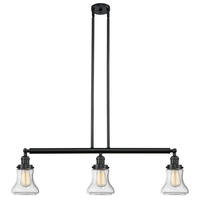 Innovations Lighting 213-BK-G194 - Bellmont - 3 Light - 39 inch - Matte Black - Stem Hung - Adjustable Island Light