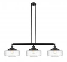 Innovations Lighting 213-BK-G694-12 - Bridgeton - 3 Light - 44 inch - Matte Black - Stem Hung - Adjustable Island Light