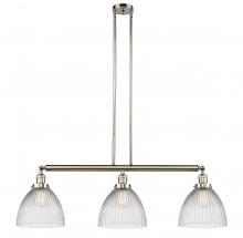 Innovations Lighting 213-PN-G222 - Seneca Falls - 3 Light - 39 inch - Polished Nickel - Stem Hung - Adjustable Island Light