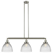 Innovations Lighting 213-SN-G222 - Seneca Falls - 3 Light - 39 inch - Brushed Satin Nickel - Stem Hung - Adjustable Island Light