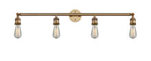 Innovations Lighting 215-BB-LED - Bare Bulb - 4 Light - 42 inch - Brushed Brass - Adjustable Bath Vanity Light