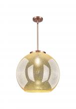 Innovations Lighting 221-1S-AC-G128-18 - Athens - 1 Light - 18 inch - Antique Copper - Stem Hung - Pendant