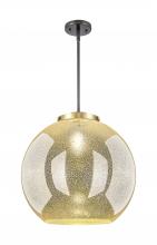 Innovations Lighting 221-1S-BAB-G128-18 - Athens - 1 Light - 18 inch - Black Antique Brass - Stem Hung - Pendant