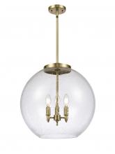 Innovations Lighting 221-3S-AB-G124-18 - Athens - 3 Light - 18 inch - Antique Brass - Stem hung - Pendant