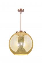 Innovations Lighting 221-3S-AC-G128-16 - Athens - 3 Light - 16 inch - Antique Copper - Stem hung - Pendant