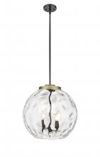 Innovations Lighting 221-3S-BAB-G1215-16 - Athens Water Glass - 3 Light - 16 inch - Black Antique Brass - Stem hung - Pendant