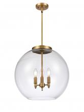Innovations Lighting 221-3S-BB-G122-18 - Athens - 3 Light - 18 inch - Brushed Brass - Stem hung - Pendant