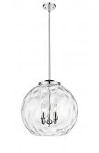 Innovations Lighting 221-3S-PC-G1215-18 - Athens Water Glass - 3 Light - 18 inch - Polished Chrome - Cord hung - Pendant