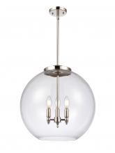 Innovations Lighting 221-3S-PN-G122-18 - Athens - 3 Light - 18 inch - Polished Nickel - Stem hung - Pendant