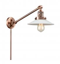 Innovations Lighting 237-AC-G1-LED - Halophane - 1 Light - 9 inch - Antique Copper -Adjustable Swing Arm