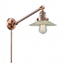Innovations Lighting 237-AC-G2 - Halophane - 1 Light - 9 inch - Antique Copper -Adjustable Swing Arm