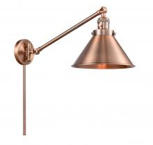 Innovations Lighting 237-AC-M10-AC - Briarcliff - 1 Light - 10 inch - Antique Copper -Adjustable Swing Arm
