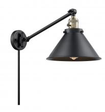 Innovations Lighting 237-BAB-M10-BK - Briarcliff - 1 Light - 10 inch - Black Antique Brass -Adjustable Swing Arm