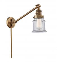 Innovations Lighting 237-BB-G182S-LED - Canton - 1 Light - 8 inch - Brushed Brass -Adjustable Swing Arm