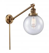 Innovations Lighting 237-BB-G204-8 - Beacon - 1 Light - 8 inch - Brushed Brass -Adjustable Swing Arm