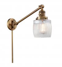 Innovations Lighting 237-BB-G302 - Colton - 1 Light - 8 inch - Brushed Brass -Adjustable Swing Arm