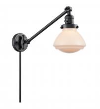 Innovations Lighting 237-BK-G321 - Olean - 1 Light - 9 inch - Matte Black -Adjustable Swing Arm