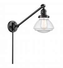 Innovations Lighting 237-BK-G322 - Olean - 1 Light - 9 inch - Matte Black -Adjustable Swing Arm
