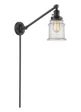 Innovations Lighting 237-OB-G184-LED - Canton - 1 Light - 8 inch - Oil Rubbed Bronze -Adjustable Swing Arm