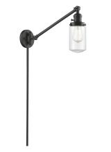 Innovations Lighting 237-OB-G312 - Dover - 1 Light - 5 inch - Oil Rubbed Bronze -Adjustable Swing Arm