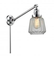 Innovations Lighting 237-PC-G142 - Chatham - 1 Light - 8 inch - Polished Chrome -Adjustable Swing Arm