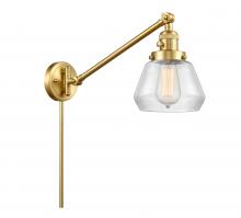Innovations Lighting 237-SG-G172 - Fulton - 1 Light - 8 inch - Satin Gold -Adjustable Swing Arm