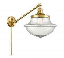 Innovations Lighting 237-SG-G544 - Oxford - 1 Light - 12 inch - Satin Gold -Adjustable Swing Arm