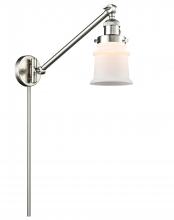 Innovations Lighting 237-SN-G181S-LED - Canton - 1 Light - 8 inch - Brushed Satin Nickel -Adjustable Swing Arm