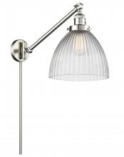 Innovations Lighting 237-SN-G222 - Seneca Falls - 1 Light - 10 inch - Brushed Satin Nickel -Adjustable Swing Arm