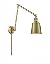 Innovations Lighting 238-AB-M9-AB - Addison - 1 Light - 8 inch - Antique Brass -Adjustable Swing Arm