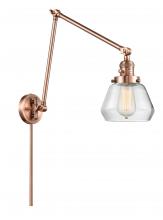 Innovations Lighting 238-AC-G172 - Fulton - 1 Light - 8 inch - Antique Copper -Adjustable Swing Arm