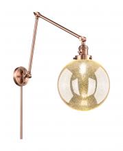 Innovations Lighting 238-AC-G208-10 - Beacon - 1 Light - 10 inch - Antique Copper -Adjustable Swing Arm