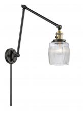 Innovations Lighting 238-BAB-G302 - Colton - 1 Light - 8 inch - Black Antique Brass -Adjustable Swing Arm