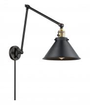 Innovations Lighting 238-BAB-M10-BK - Briarcliff - 1 Light - 10 inch - Black Antique Brass -Adjustable Swing Arm