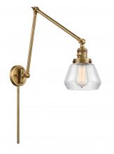 Innovations Lighting 238-BB-G172 - Fulton - 1 Light - 8 inch - Brushed Brass -Adjustable Swing Arm