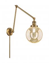 Innovations Lighting 238-BB-G208-8 - Beacon - 1 Light - 8 inch - Brushed Brass -Adjustable Swing Arm