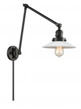 Innovations Lighting 238-BK-G1 - Halophane - 1 Light - 9 inch - Matte Black -Adjustable Swing Arm