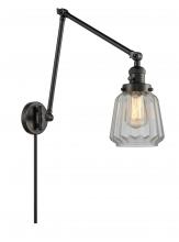 Innovations Lighting 238-BK-G142 - Chatham - 1 Light - 8 inch - Matte Black -Adjustable Swing Arm