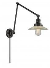 Innovations Lighting 238-BK-G2 - Halophane - 1 Light - 9 inch - Matte Black -Adjustable Swing Arm