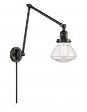 Innovations Lighting 238-BK-G322 - Olean - 1 Light - 9 inch - Matte Black -Adjustable Swing Arm