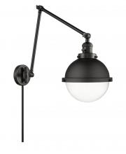 Innovations Lighting 238-BK-HFS-82-BK - Hampden - 1 Light - 9 inch - Matte Black -Adjustable Swing Arm